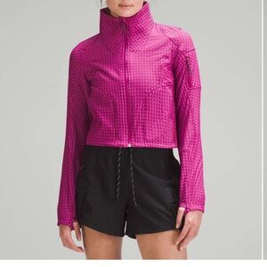 Lululemon Water-Repellent Grid Fleece Hiking Jacket | Size 6